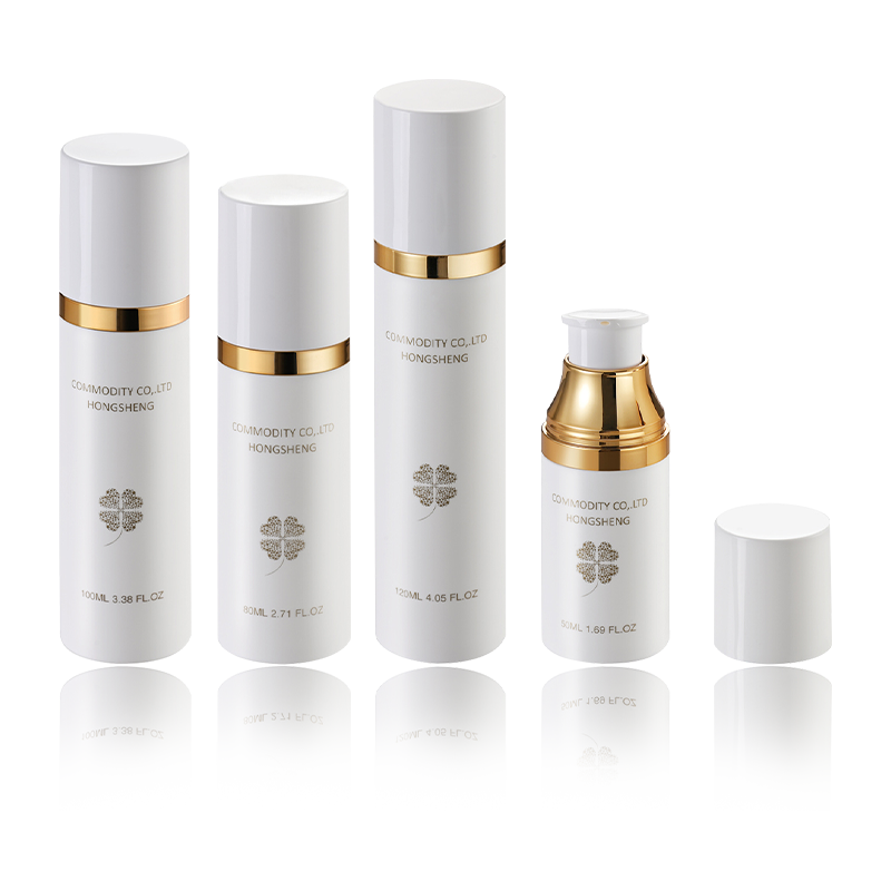 Pompe à air cosmétique rechargeable de bouteille sans air HS-017C de 50ML-120ML