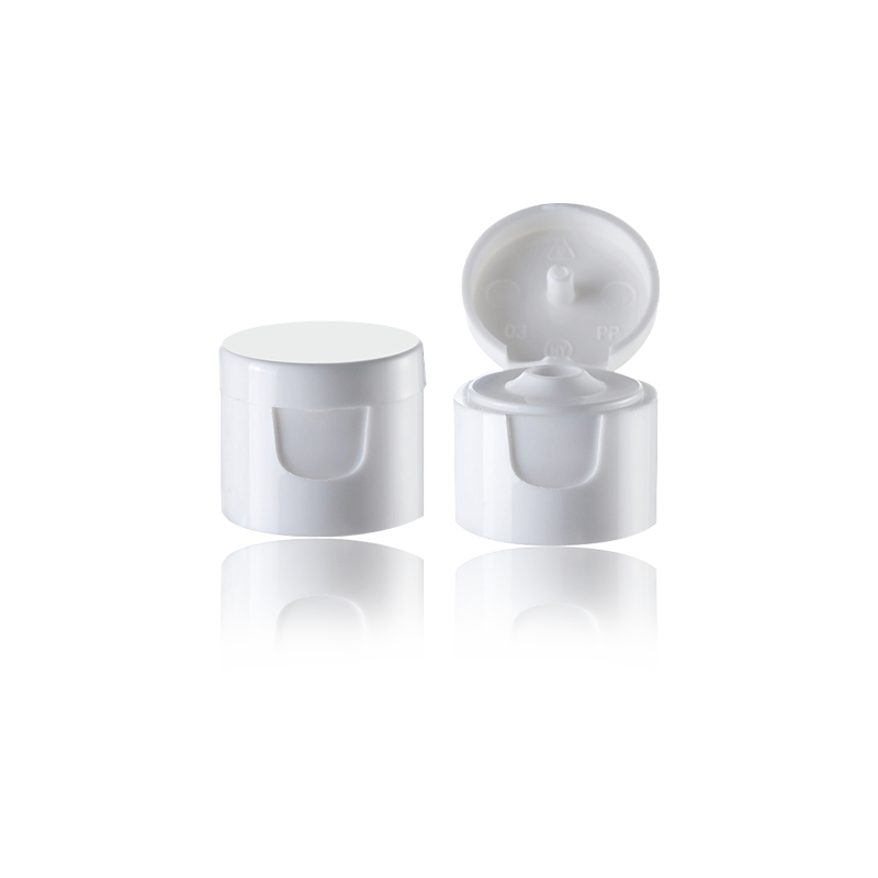 Couvercle rabattable blanc crémeux, cosmétique, papillon Cap-HY-F04