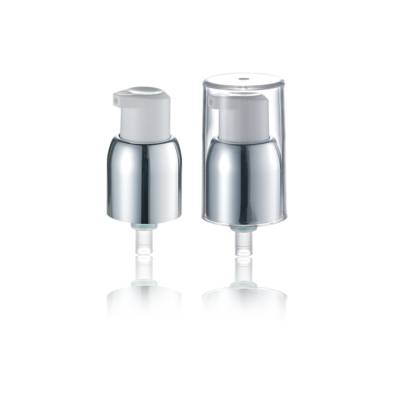 Tête de pompe cosmétique argent mat, distributeur de liquide-HY20A-10