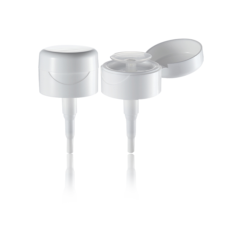 Distributeur de liquide à tête de pompe cosmétique à une main rabattable-HY32A-59